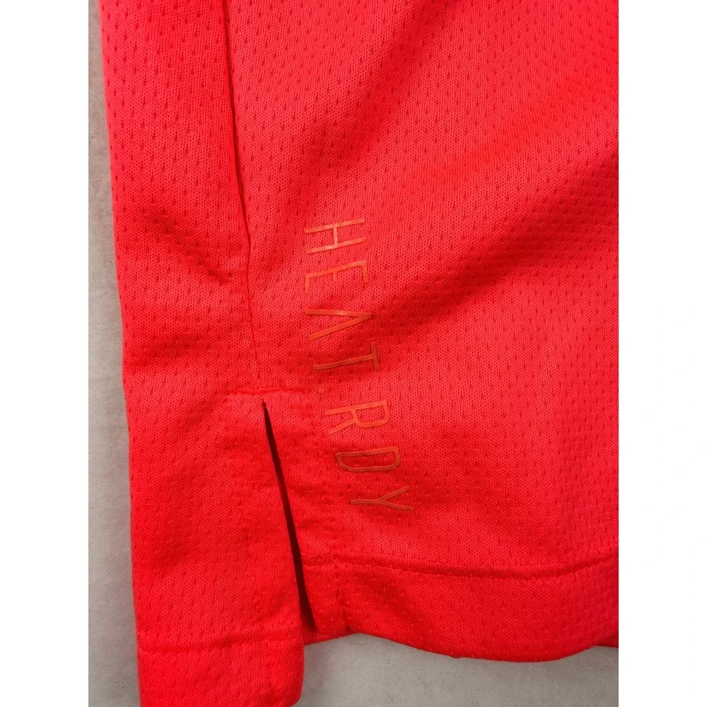 Adidas Mens XL Neon Coral Orange Performance Training Running T-Shirt